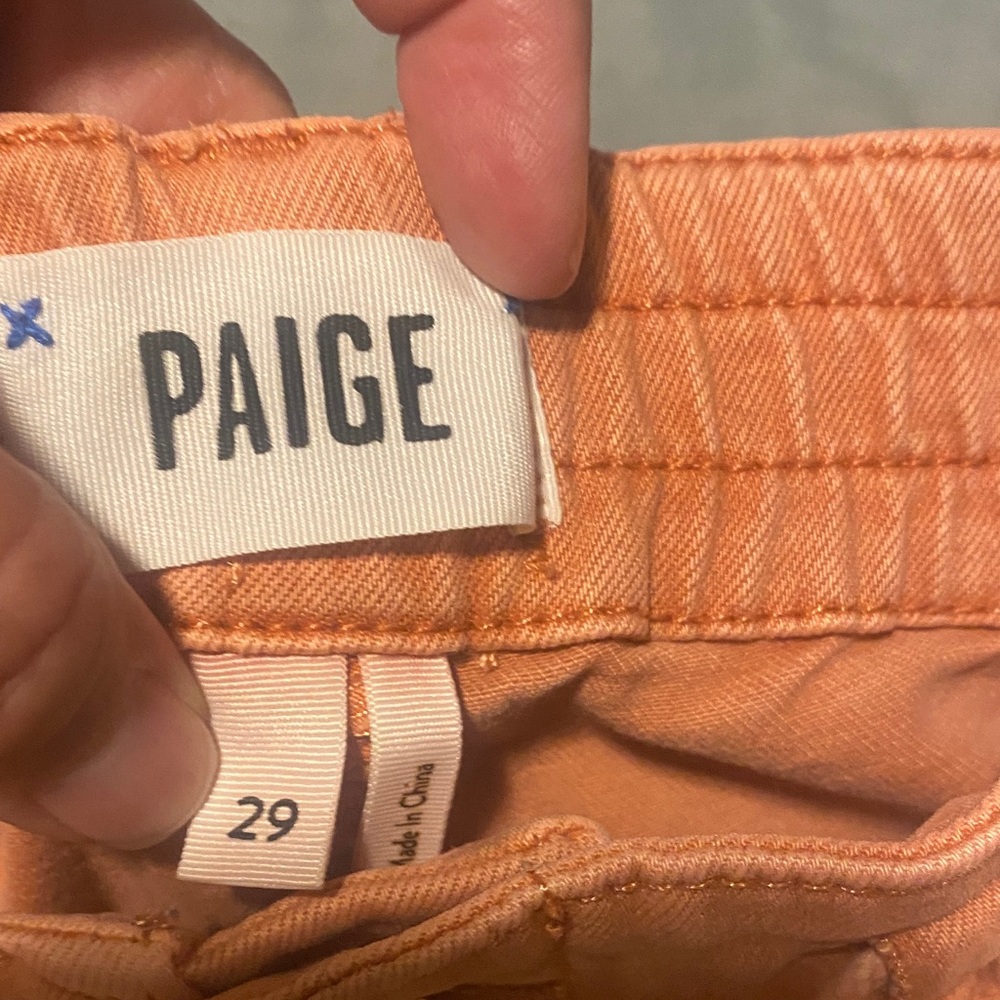 PAIGE Christy Peach Ankle Cropped Jeans Size 29 - Picture 3 of 6